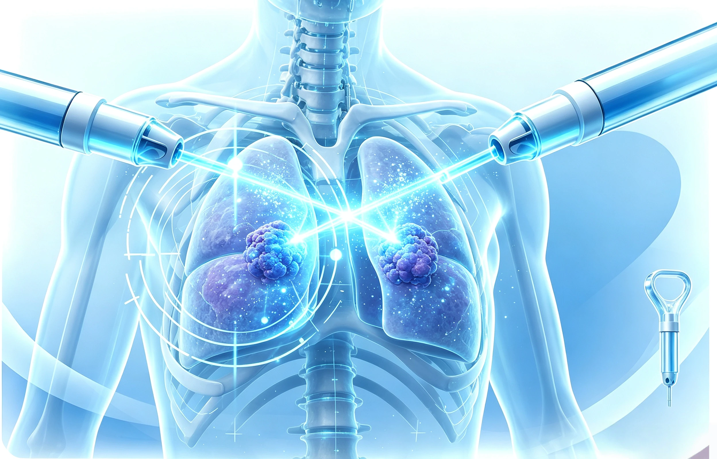 Proton therapy treatment system and patient illustration